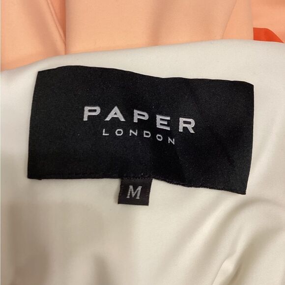 Paper LONDON Colorblock Orange Cream Swimsuit with‎ Wrap Detail Size - Picture 12 of 16
